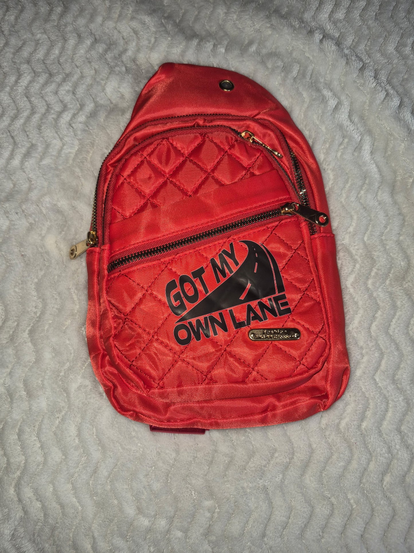 Our Own Lane Small Sling Backpack – Quilted Crossbody Chest Bag for Everyday Freedom