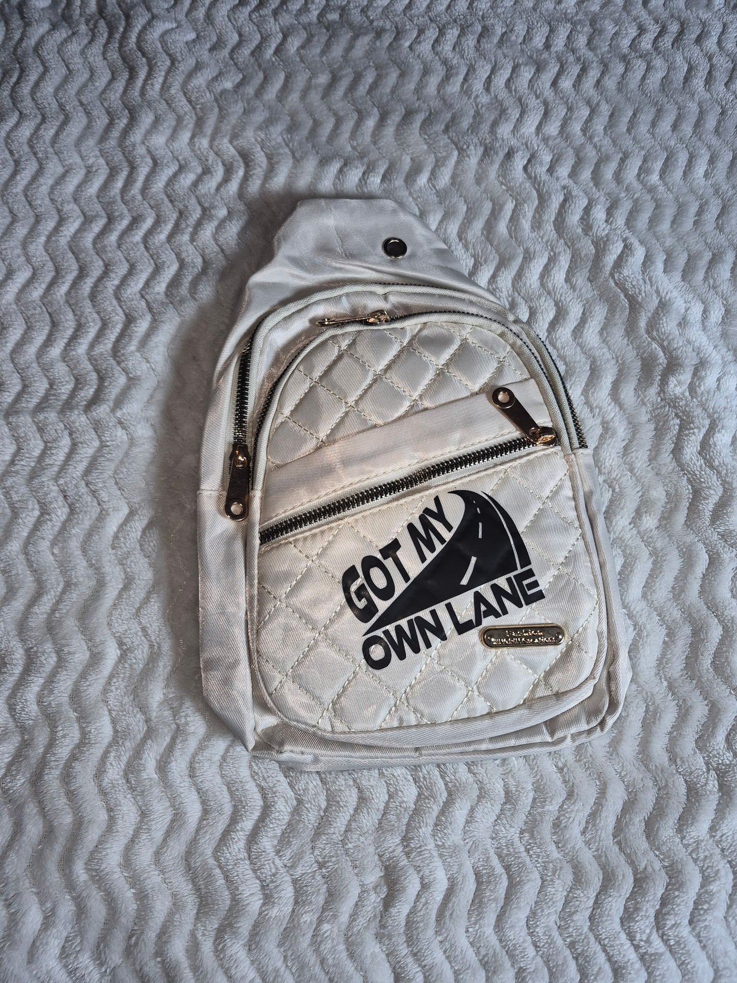 Our Own Lane Small Sling Backpack – Quilted Crossbody Chest Bag for Everyday Freedom