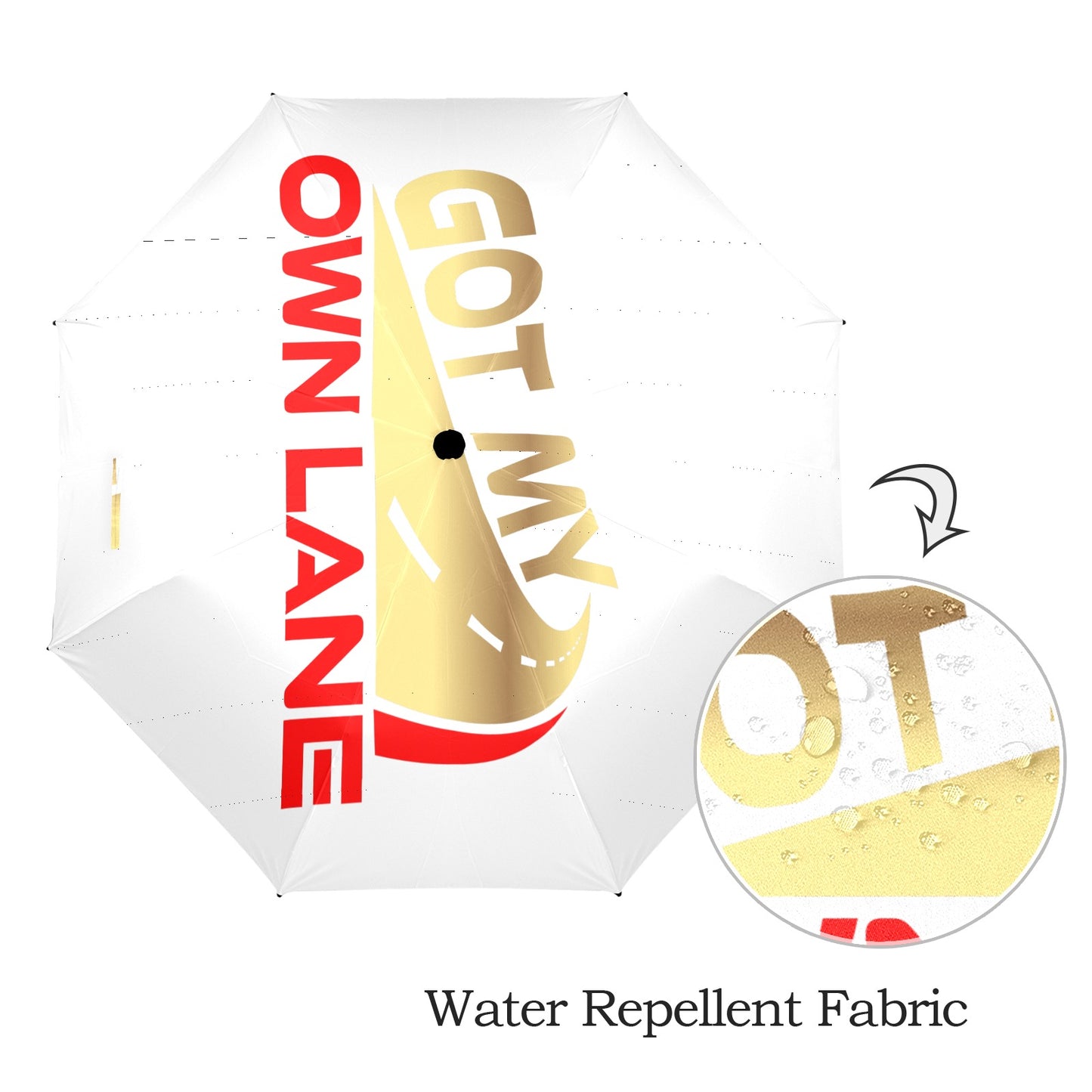 Got my own lane. Customize umbrella.