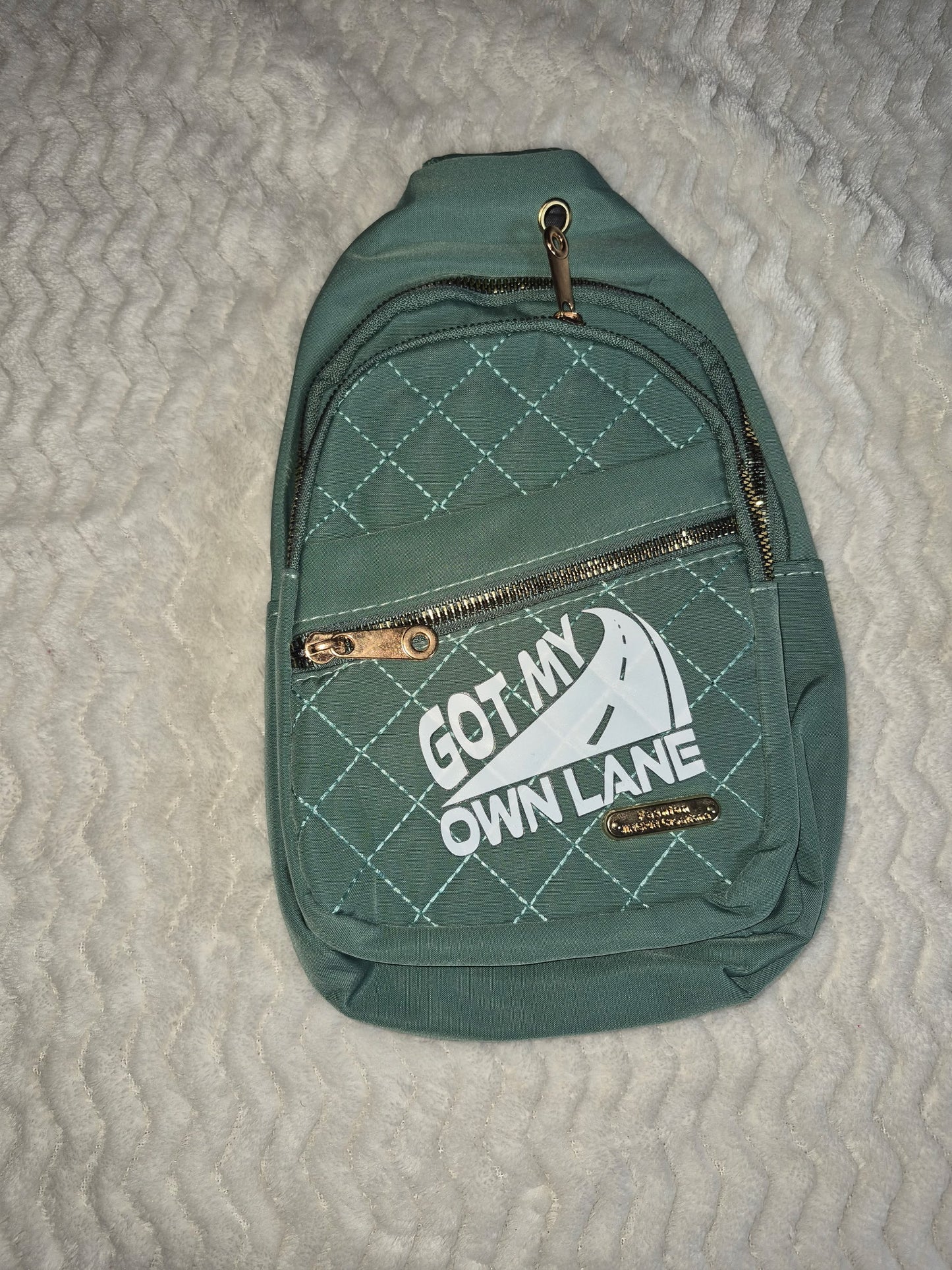 Our Own Lane Small Sling Backpack – Quilted Crossbody Chest Bag for Everyday Freedom