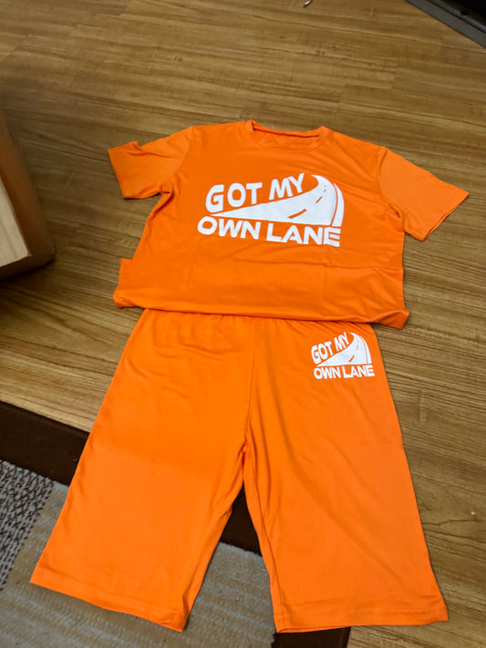 Got My Own Lane 2 piece Woman Set